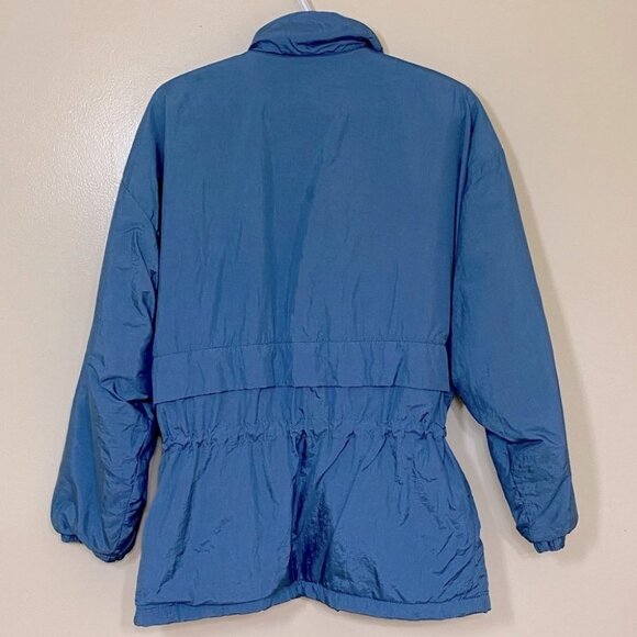 Vintage Northern Sun Blue Lightweight Jacket W Drawstring Waist 10 - Picture 2 of 8